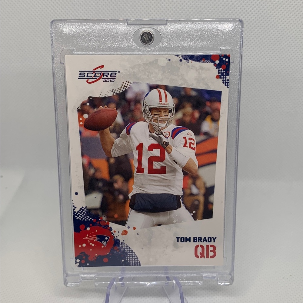 Tom Brady Panini Patriots NFL Card Excellent Condition In Case HOF QB